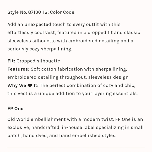 Free People Noelle Sherpa - Picture 4 of 4